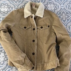 Abercrombie & Fitch tan corduroy jacket